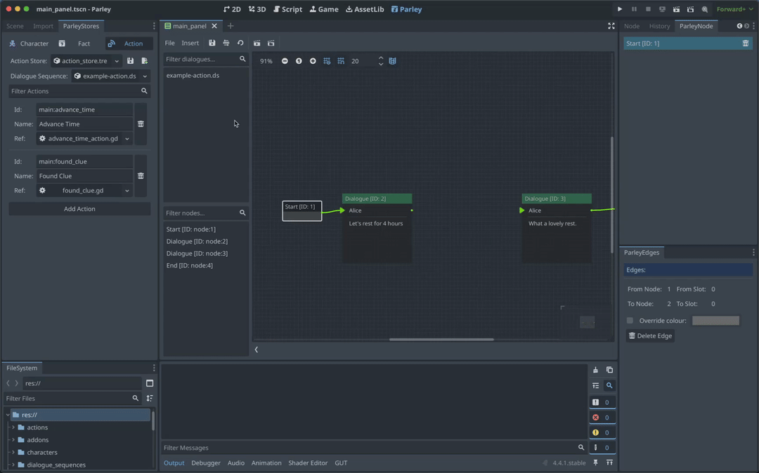 Create an Action Node